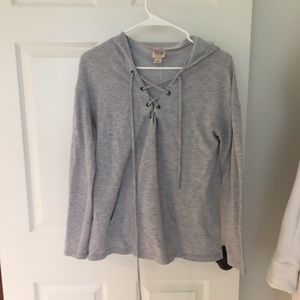 Target mossimo lace up hoodie